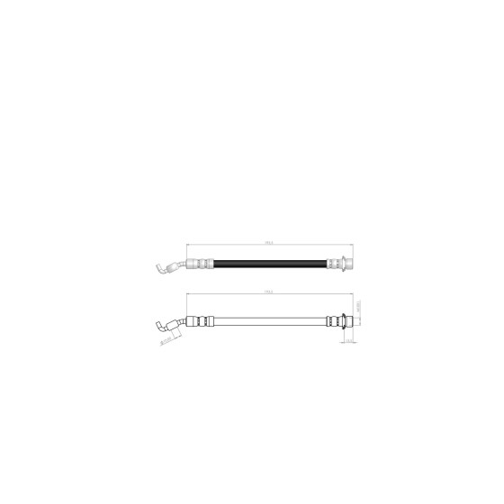 BLUEMAX Arka Fren Hortumu - Diş Toyota Corolla - Toyota Auris - Toyota Verso 2007 - Kod BL-76-0131 - OEM 90947W2016 ürün görseli
