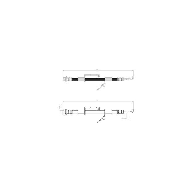 BLUEMAX Ön Sağ Fren Hortumu - Toyota Corolla E15 - E18 - Kod BL-76-0132 - OEM 9094702E33