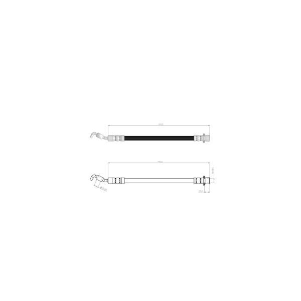 BLUEMAX Arka Fren Hortumu - Toyota Corolla Diş E15 -E18 - Kod BL-76-0134 - OEM 9094702E30