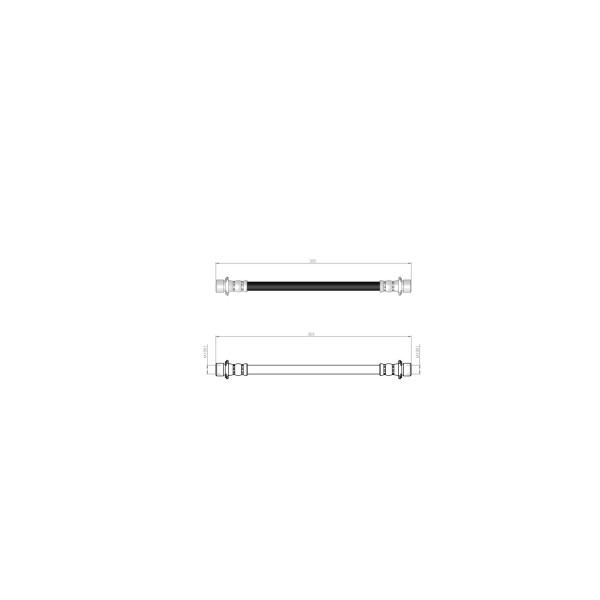 BLUEMAX Arka Fren Hortumu - Toyota Corolla (AE101) E10 92 - 97 - Kod BL-76-0137 - OEM 9094702657