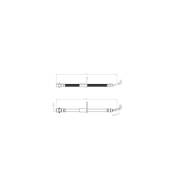 BLUEMAX Ön Fren Hortumu - Toyota Corolla (AE101) E10 92 - 97 - Kod BL-76-0138 - OEM 9094702660 ürün görseli