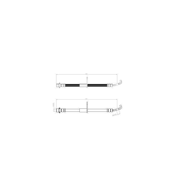 BLUEMAX Ön Fren Hortumu - Toyota Corolla (AE101) E10 92 - 97 - Kod BL-76-0138 - OEM 9094702660