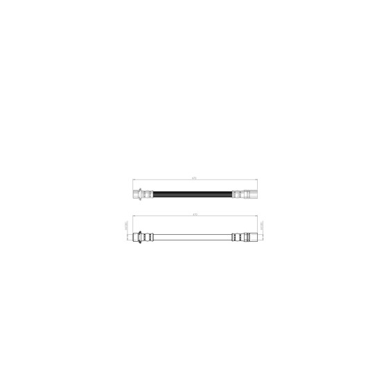 BLUEMAX Ön Fren Hortumu - Toyota Hilux II 87-05 - Kod BL-76-0153 - OEM 9094702383 ürün görseli