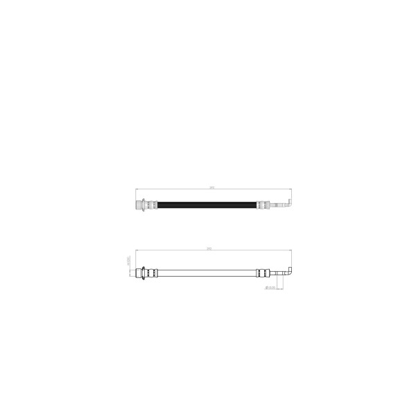 BLUEMAX Arka Fren Hortumu - Toyota Corolla E11 - AE11HB 00 - 02 - Kod BL-76-0197 - OEM 9094702922
