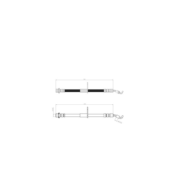 BLUEMAX Arka Sol Fren Hortumu - Toyota Avensis (T27) 2012 - Kod BL-76-0199 - OEM 90947W2040 ürün görseli