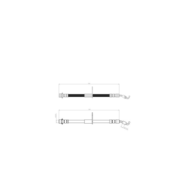 BLUEMAX Arka Sağ Fren Hortumu - Toyota Avensis (T27) 2012 - Kod BL-76-0200 - OEM 90947W2039