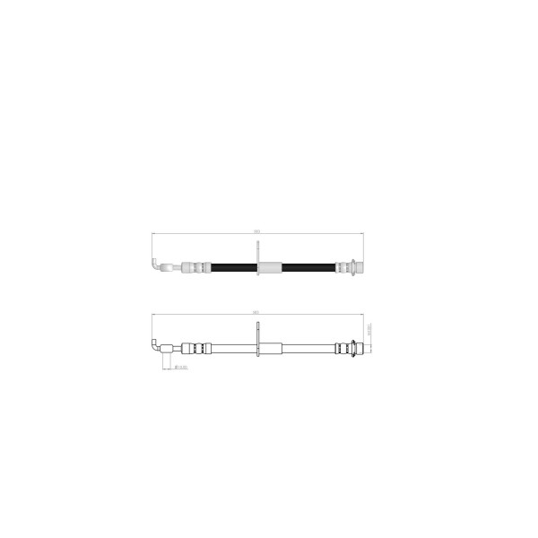 BLUEMAX Ön Fren Hortumu - Toyota Corolla E21 Hybrid - Kod BL-76-0238 - OEM 9094702H47