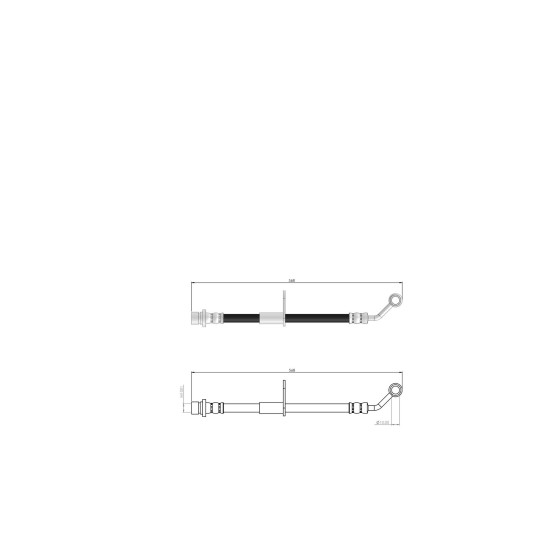 BLUEMAX Ön Sağ Fren Hortumu - Honda Civic 01 - 05 - Kod BL-78-0106 - OEM 01464SD6000 ürün görseli