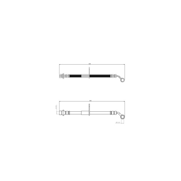 BLUEMAX Ön Sol Fren Hortumu - Honda Civic 01 - 05 - Kod BL-78-0107 - OEM 01465SD6000