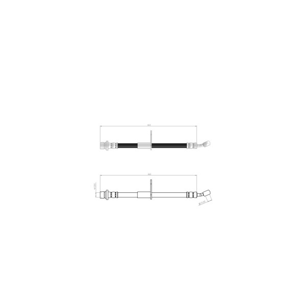 BLUEMAX Arka Sağ Fren Hortumu - Honda Civic 01 - 05 - Kod BL-78-0108 - OEM 01466S5AJ02