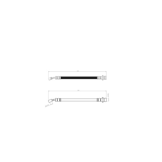 BLUEMAX Arka Fren Hortumu - Honda Accord IV - V Absli 90-98 - Kod BL-78-0124 - OEM 46431SE0931 ürün görseli