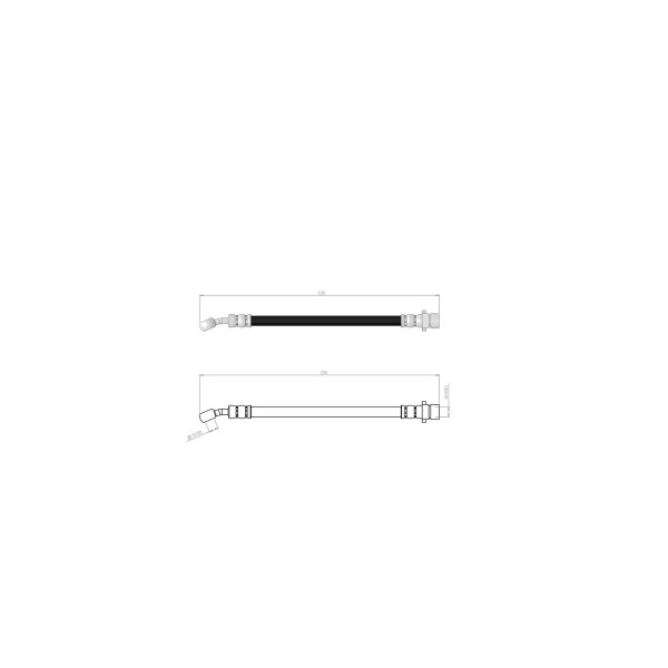 BLUEMAX Arka Fren Hortumu - Honda Accord IV - V Absli 90-98 - Kod BL-78-0124 - OEM 46431SE0931