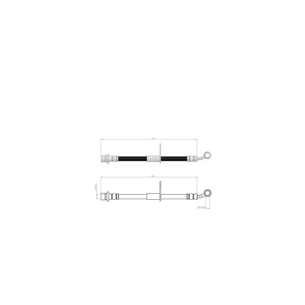BLUEMAX Ön Sol Fren Hortumu - Honda Civic IX Tourer - Kod BL-78-0153 - OEM 01465TV0E00