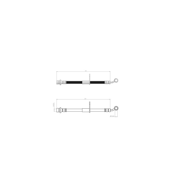 BLUEMAX Ön Sol Fren Hortumu - Honda Civic X 2016 - Kod BL-78-0155 - OEM 01464TGGA00 ürün görseli