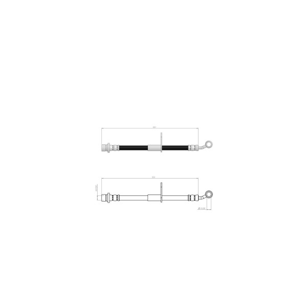 BLUEMAX Ön Sol Fren Hortumu - Honda Civic X 2016 - Kod BL-78-0155 - OEM 01464TGGA00