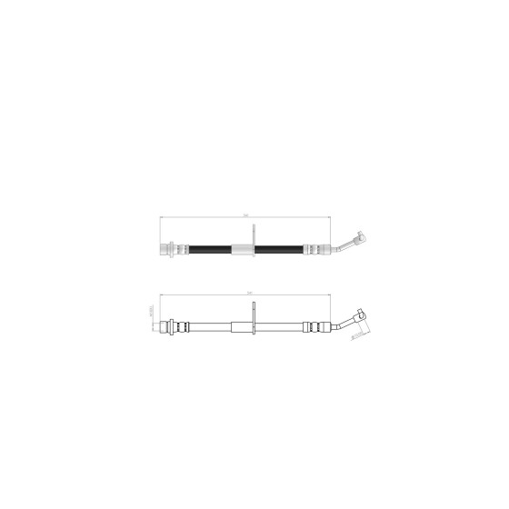 BLUEMAX Arka Sağ Fren Hortumu - Honda Civic X 2016 - Kod BL-78-0156 - OEM 01466TGNG01 ürün görseli