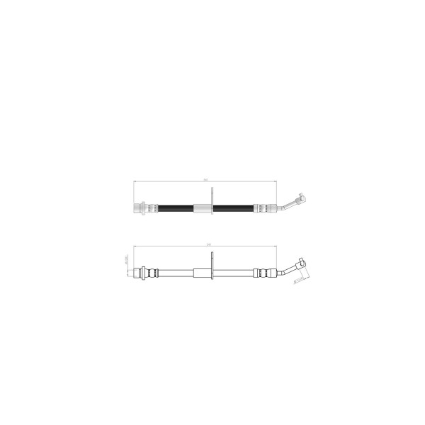 BLUEMAX Arka Sağ Fren Hortumu - Honda Civic X 2016 - Kod BL-78-0156 - OEM 01466TGNG01