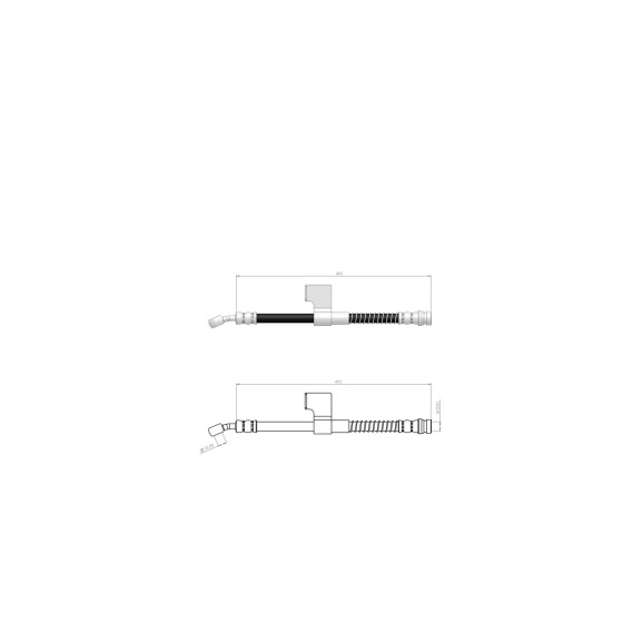 BLUEMAX Ön Sol Fren Hortumu - Hyundai Accent I 94-00 - Kod BL-80-0145 - OEM 5873122000 ürün görseli