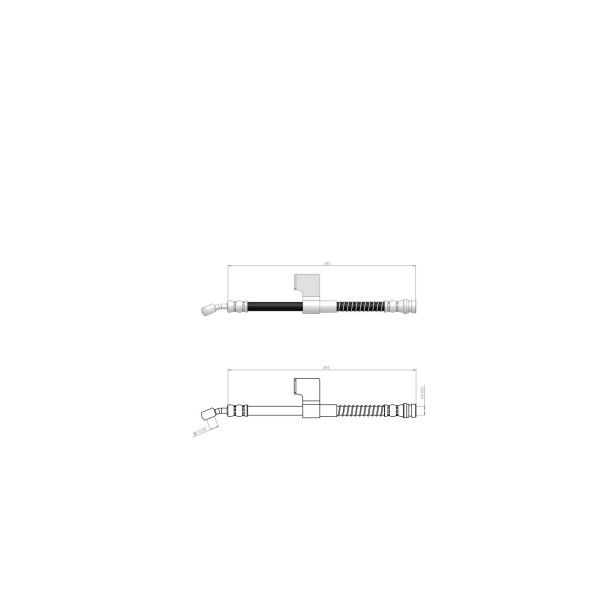 BLUEMAX Ön Sol Fren Hortumu - Hyundai Accent I 94-00 - Kod BL-80-0145 - OEM 5873122000