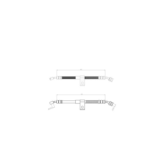 BLUEMAX Ön Sol Fren Hortumu - Hyundai Starex - H1 2008 - Kod BL-80-0154 - OEM 587314H000 ürün görseli