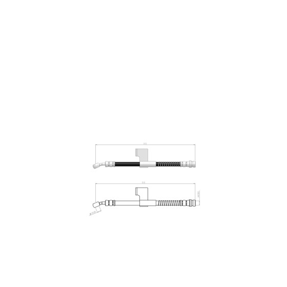 BLUEMAX Ön Sağ Fren Hortumu - Hyundai Accent I 94-00 - Kod BL-80-0164 - OEM 5873222000 ürün görseli