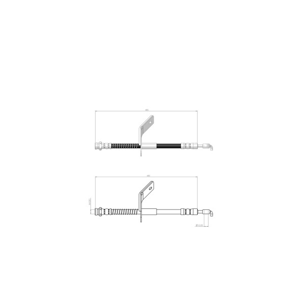 BLUEMAX Ön Sağ Fren Hortumu - Hyundai I30 - Hyundai I30 CW - Kia Ceed 2013 - Kod BL-80-0174 - OEM 58732A6000