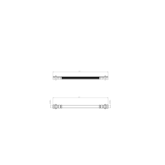 BLUEMAX Arka Fren Hortumu - Hyundai Accent II 00-05 - Kod BL-80-0178 - OEM 587371A000 ürün görseli