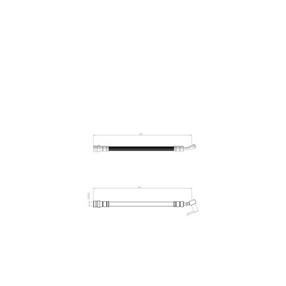 BLUEMAX Arka Sol Fren Hortumu - İ 30 - İ 30 CW- Kia Ceed 07 - 12 - Kod BL-80-0191 - OEM 587372L700 ürün görseli
