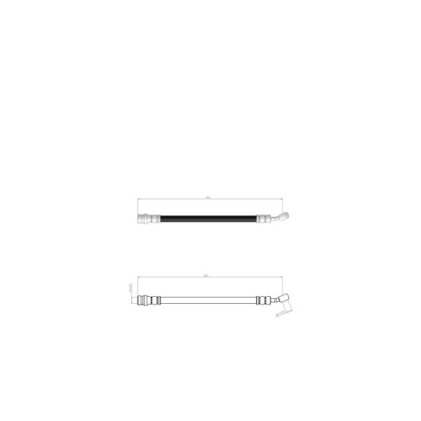 BLUEMAX Arka Sol Fren Hortumu - İ 30 - İ 30 CW- Kia Ceed 07 - 12 - Kod BL-80-0191 - OEM 587372L700