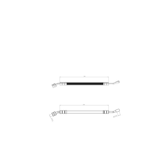 BLUEMAX Arka Sağ Fren Hortumu - Hyundai Starex - H1 2008 - Kod BL-80-0209 - OEM 587384H730 ürün görseli