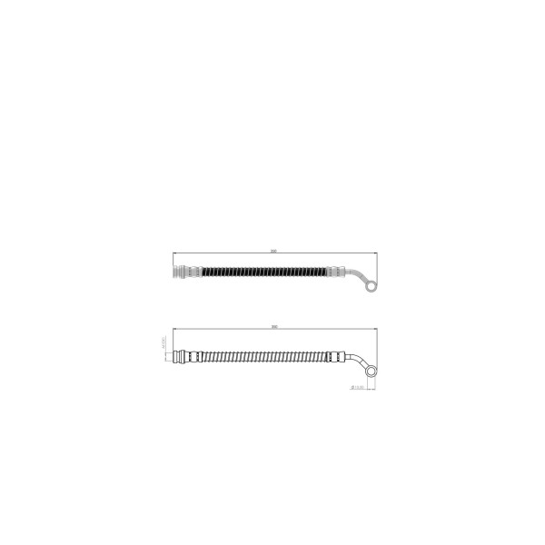 BLUEMAX Ön Sol Fren Hortumu - Hyundai Starex - H1 - Kod BL-80-0216 - OEM 588114A002