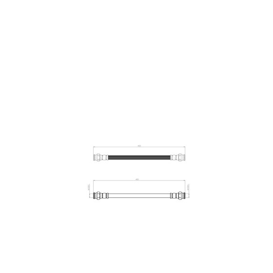 BLUEMAX Arka Sağ Fren Hortumu - Hyundai Starex - H1 - Kod BL-80-0222 - OEM 588144A001 ürün görseli