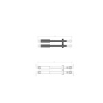 BLUEMAX Arka Fren Hortumu - Fiat Doblo Orjinal Tip 01 - 09 - Kod BL-90-0113 - OEM 46749271