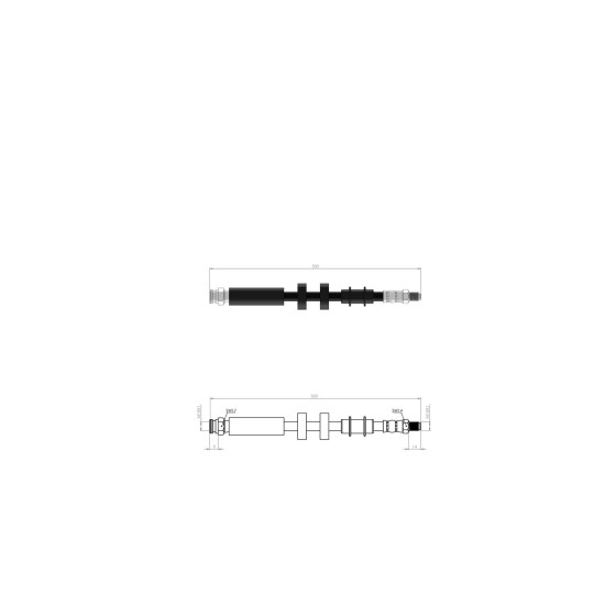 BLUEMAX Ön Fren Hortumu - Ducato (230) (244) Alt 94 - 02 - Kod BL-90-0118 - OEM 46786430 ürün görseli