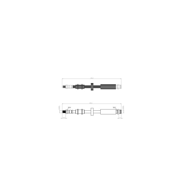 BLUEMAX Ön Fren Hortumu - Ducato (230) (244) Üst 94 - 02 - Kod BL-90-0119 - OEM 4806F3