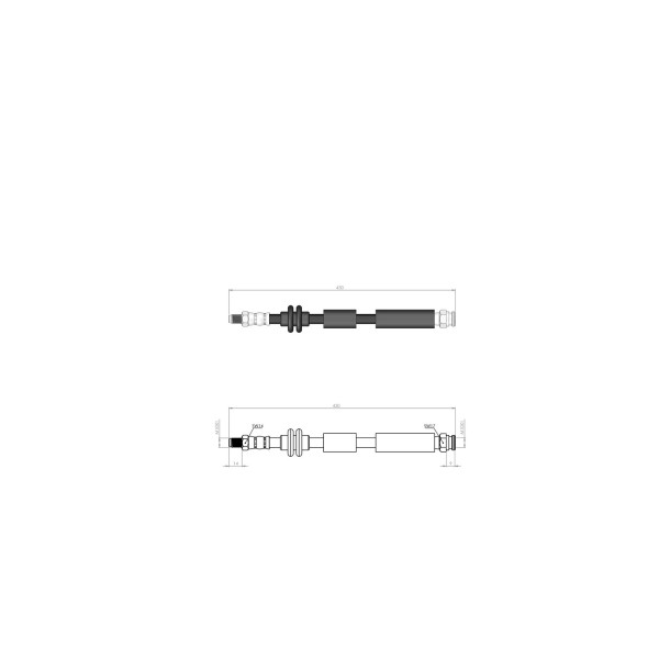 BLUEMAX Ön Fren Hortumu - Fiat Egea 2015 - Kod BL-90-0125 - OEM 52044965