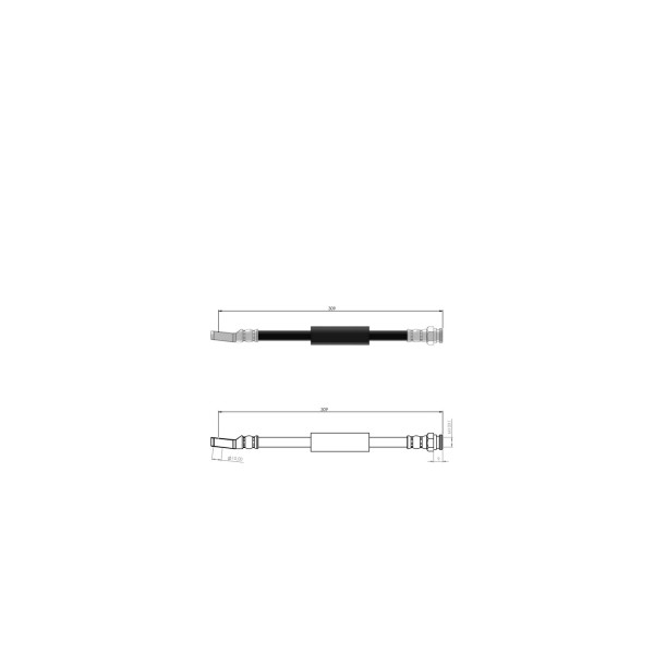 BLUEMAX Ön Fren Hortumu - M131 Y.m. 1600 CC Dkş 88-97 - Kod BL-90-0133 - OEM 5936964