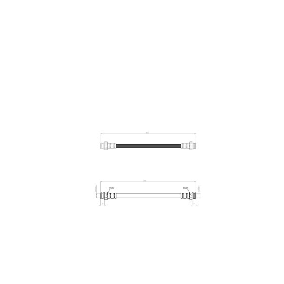 BLUEMAX Arka Fren Hortumu - Fiat Uno 83-96 - Kod BL-90-0172 - OEM 50012658 ürün görseli