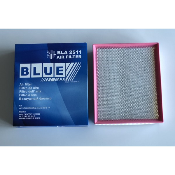 BLUEMAX Hava Filtresi - (Süngerli) Volkswagen Amarok Cdca-cdba-cnfa-cnfb 2, 0 Audi TDI E1132L / LX3138 - Kod BLA-2511 - OEM 2H0129620A