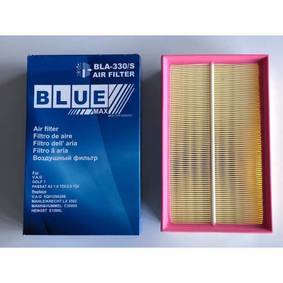 BLUEMAX Hava Filtresi - Süngerli Golf7-a3-seat Leon-volkswagen Passat-volkswagen Tiguan Clha-clhb-dcxa-dcza-crlb-crka-crkb 1, 6 Audi Tdi-2, 0 Audi TDI 13> E1090L / LX3502 - Kod BLA-330/S - OEM 5Q0129620C ürün görseli