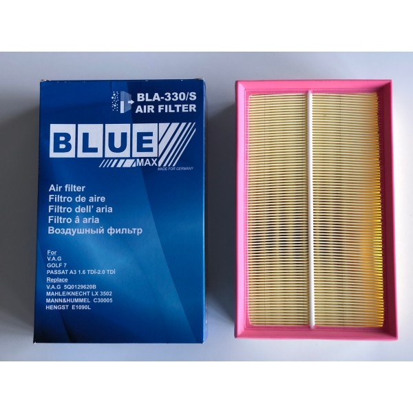 BLUEMAX Hava Filtresi - Süngerli Golf7-a3-seat Leon-volkswagen Passat-volkswagen Tiguan Clha-clhb-dcxa-dcza-crlb-crka-crkb 1, 6 Audi Tdi-2, 0 Audi TDI 13> E1090L / LX3502 - Kod BLA-330/S - OEM 5Q0129620C