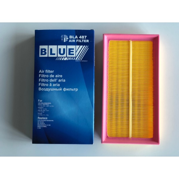 BLUEMAX Hava Filtresi - Golf5-volkswagen Jetta-volkswagen Passat-a3-seat Leon-skoda Octavia Bag-blf-blp 1, 6 FSI 04-10 E601l-lx 1643 (Deliksiz) - Kod BLA-487 - OEM 03C129620