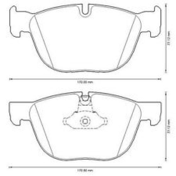 BTAP Ön Fren Balatası - X.5 E70 06-13 X5 - Kod BMW276255 - OEM 34116778403 ürün görseli