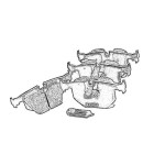 BTAP Arka Fren Balatası - S.5 E39 S.7 E38 S.3 E46 X.5 E53 - Kod BMW276264 - OEM 34216761250