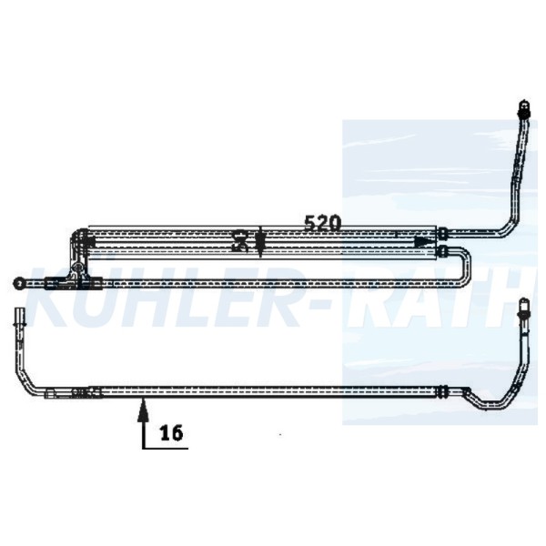 BTAP Yag Sogutucu S.5 E60 01-09 5.25D - Kod BMW276641 - OEM 17217519214