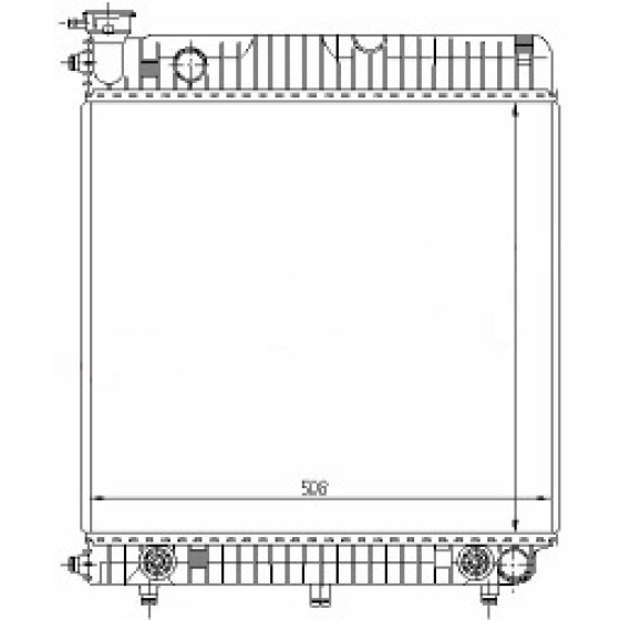 BTAP Radyatör - 601 Volkswagen Transporter 1 76-96 - Kod BNZ299083 - OEM 6015005503 ürün görseli
