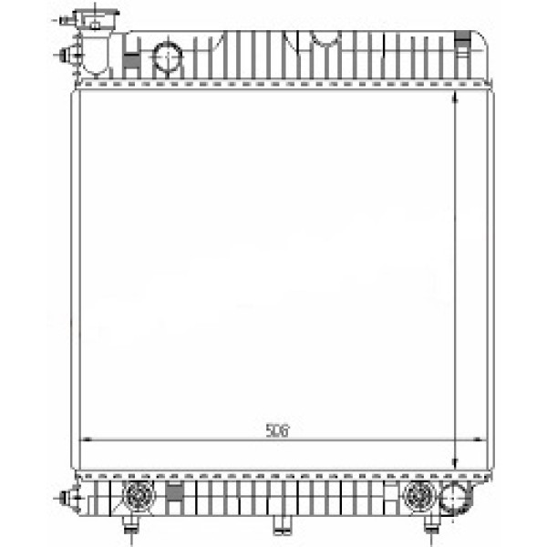 BTAP Radyatör - 601 Volkswagen Transporter 1 76-96 - Kod BNZ299083 - OEM 6015005503