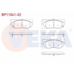 İthal Fren Balata ON Ikazli Kia Sorento I (JC) 2.4i 2002-2009 / Kia Sorento I (JC) 2.5 CRDI 2002-2009 - Kod BP11041-02 - OEM 58101-3ED00