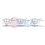 VEKA Fren Balatası - Ikazli ON Opel Astra K 1.6 CDTI 15 Jant 19.80mm 2015 - Kod BP11681-02 - OEM 13478300