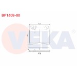VEKA Fren Balata ON Mercedes-benz S Serisi (W140) S 320 1991-1998 / S Serisi (W140) S 300 1991-1998 - Kod BP1408-00 - OEM 24200320